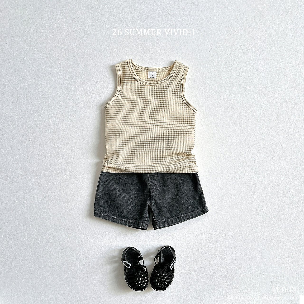 VIVID-I (Event) Striped Ribbed Sleeveless Top 細節圖 14