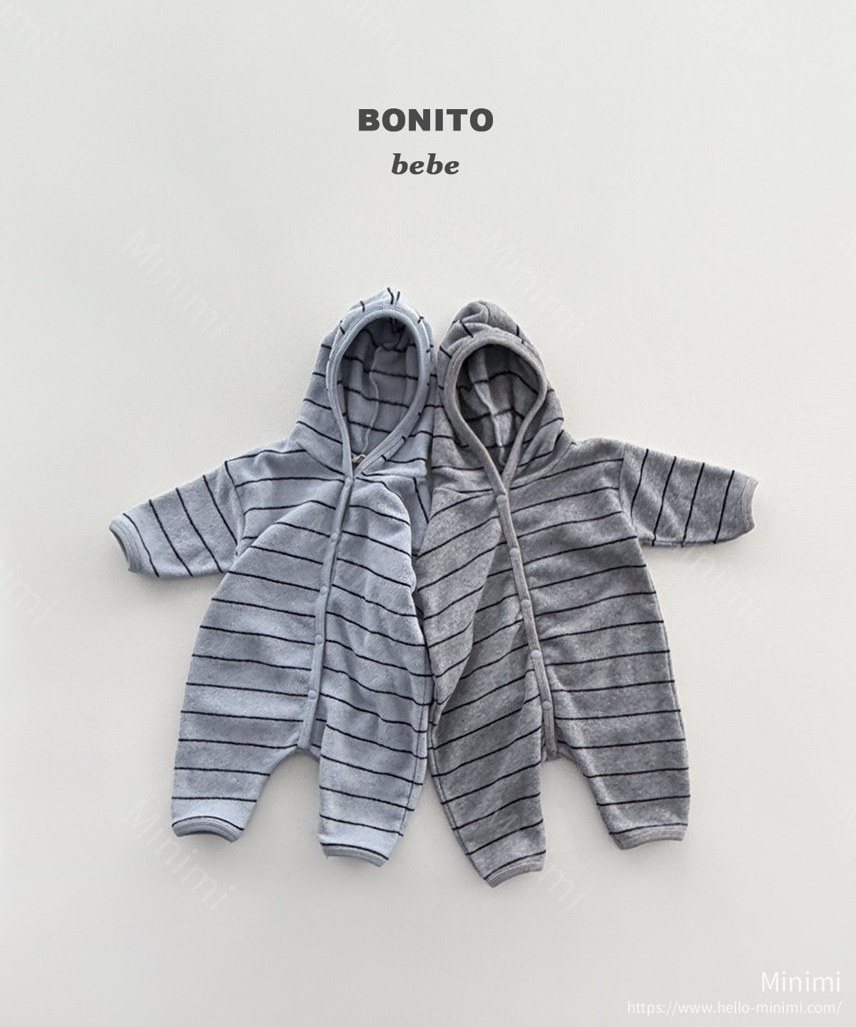 BONITO Stripe Terry Hood Suit 細節圖 2