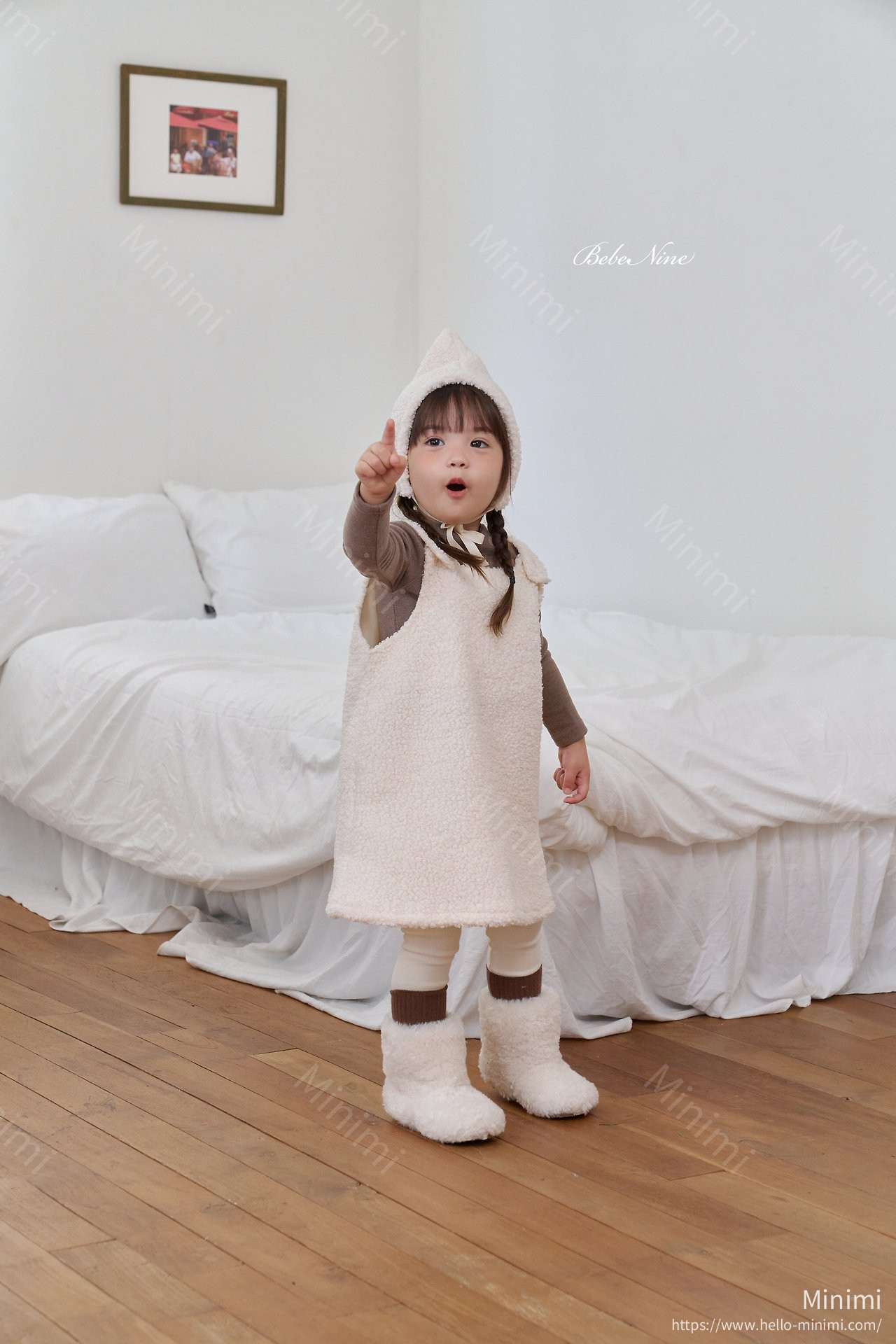 bebe nine Poodle Pinafore Dress 細節圖 14
