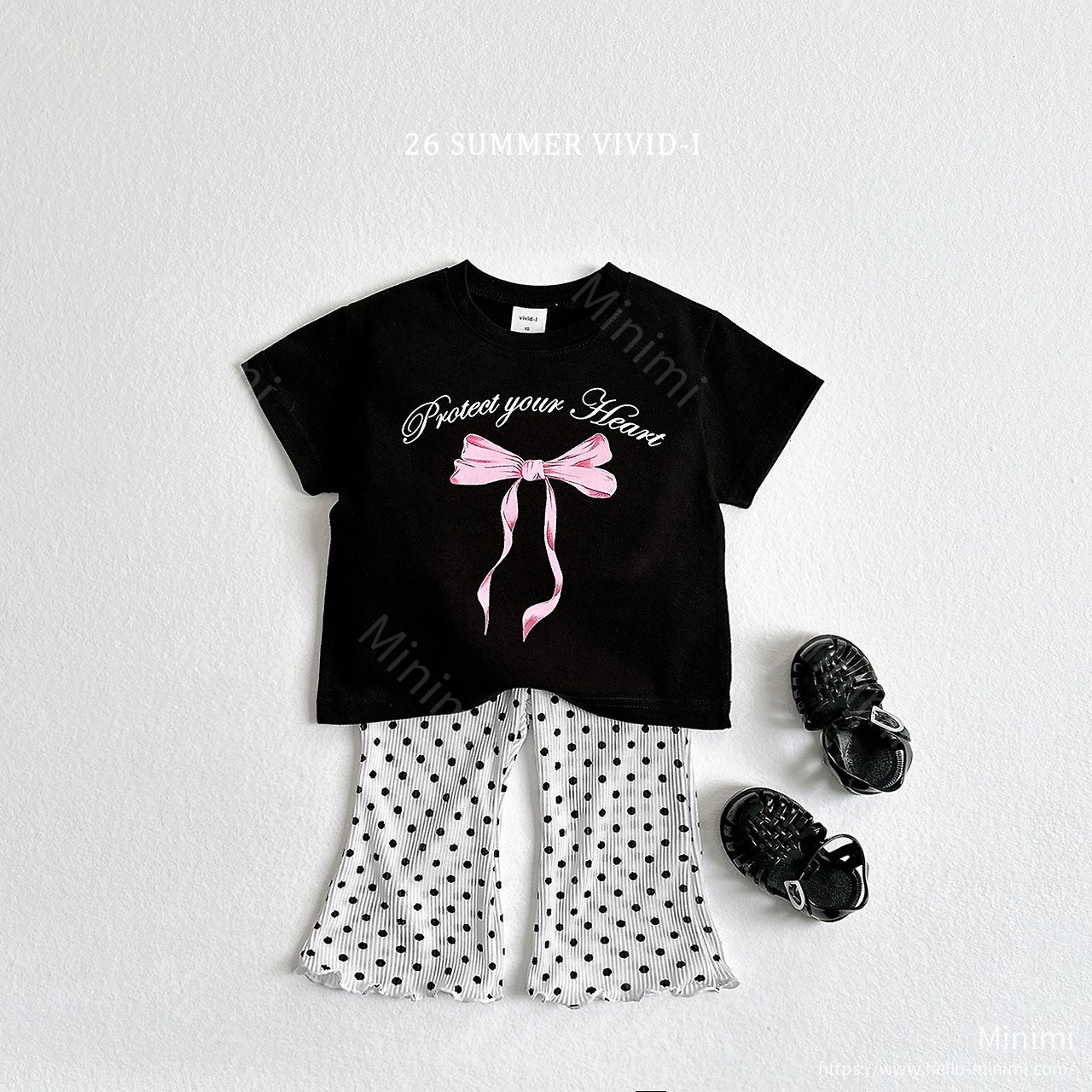 VIVID-I Ribbon Flared T-Shirt Set 細節圖 14