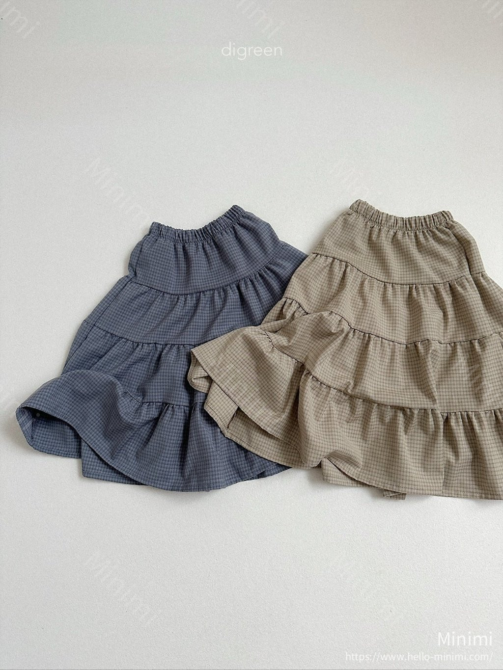 digreen Check Ruffle Skirt 細節圖 3