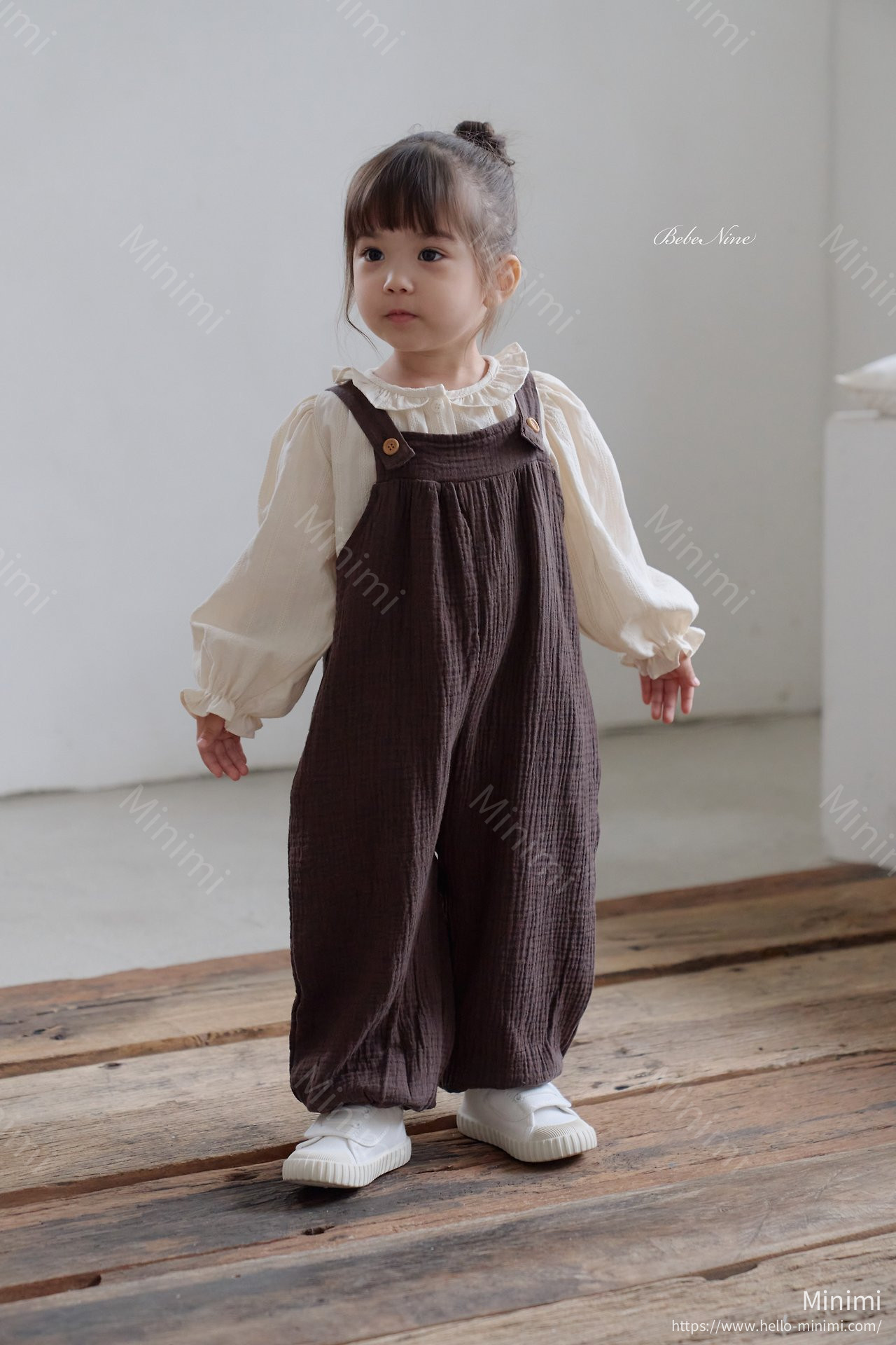 bebe nine Jay Suspender Pants - 韓國童裝代購主圖