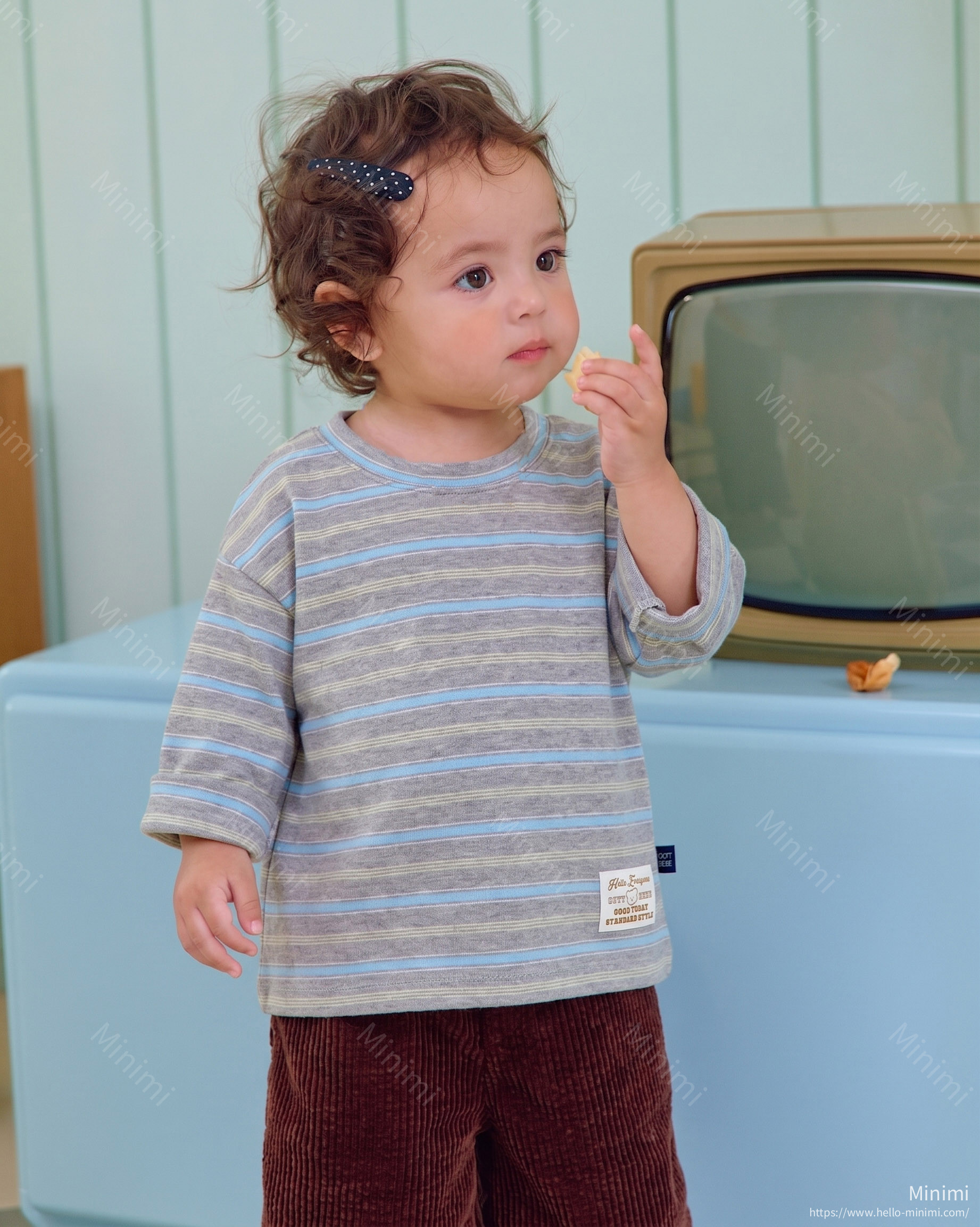 oott bebe Tomboy Ribbed T-shirt (Kids) 細節圖 17