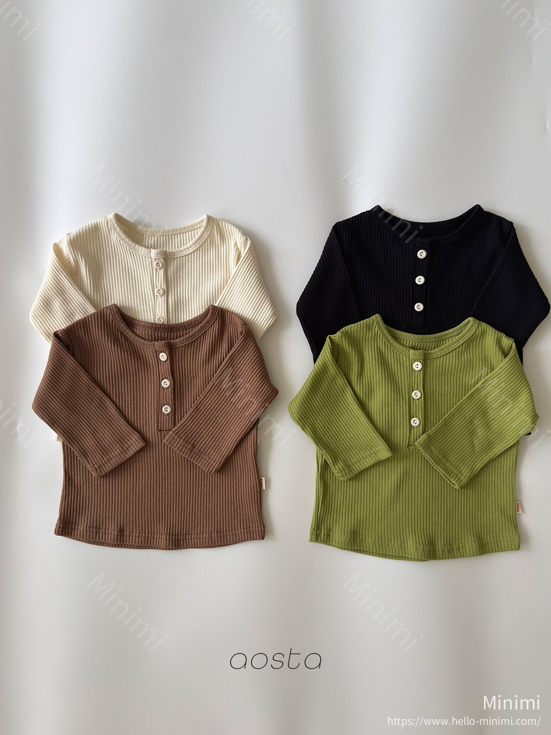 Aosta atelier Butter Button T - 韓國童裝代購主圖