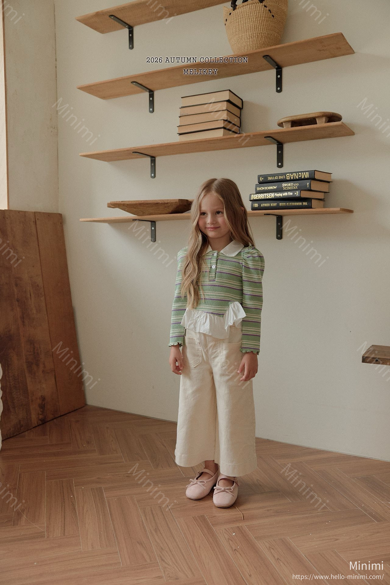 Melikey Diagonal Frill Collar T-shirt 細節圖 17