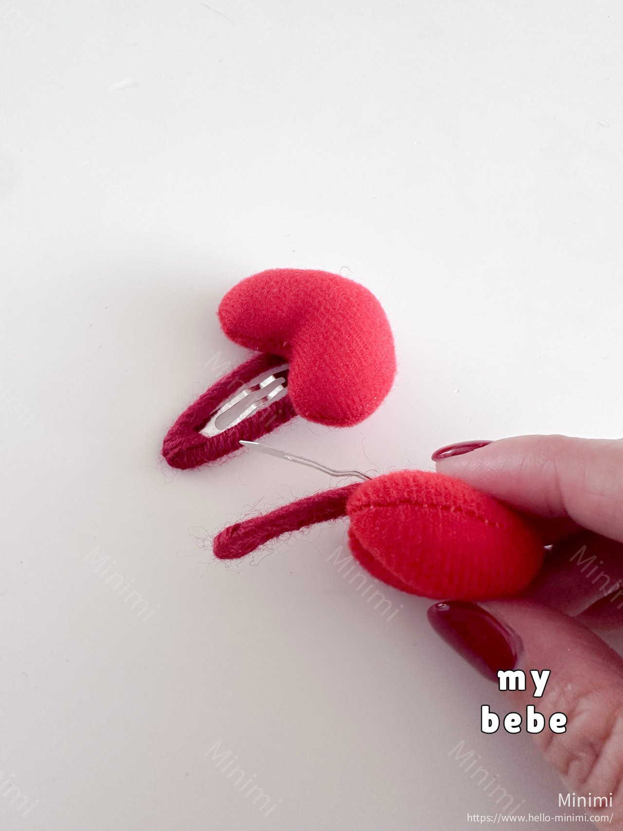 my_bébé 3D Heart Hairpin Set 細節圖 7