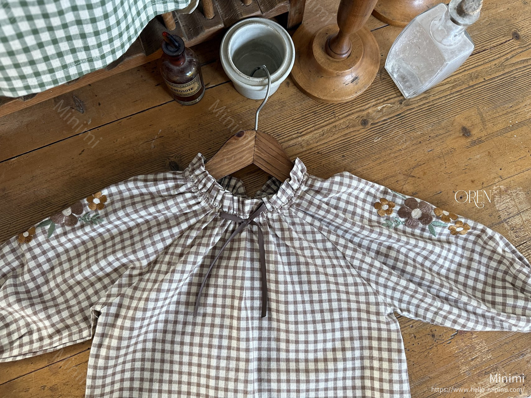 Oren Manon Check Blouse 細節圖 16