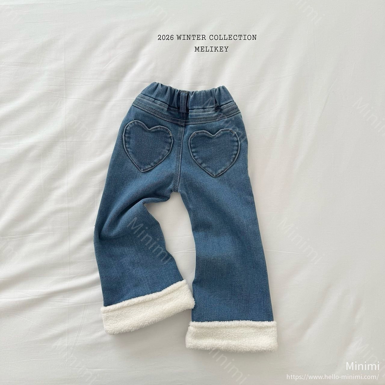 Melikey Wool Denim Heart Bootcut 細節圖 20