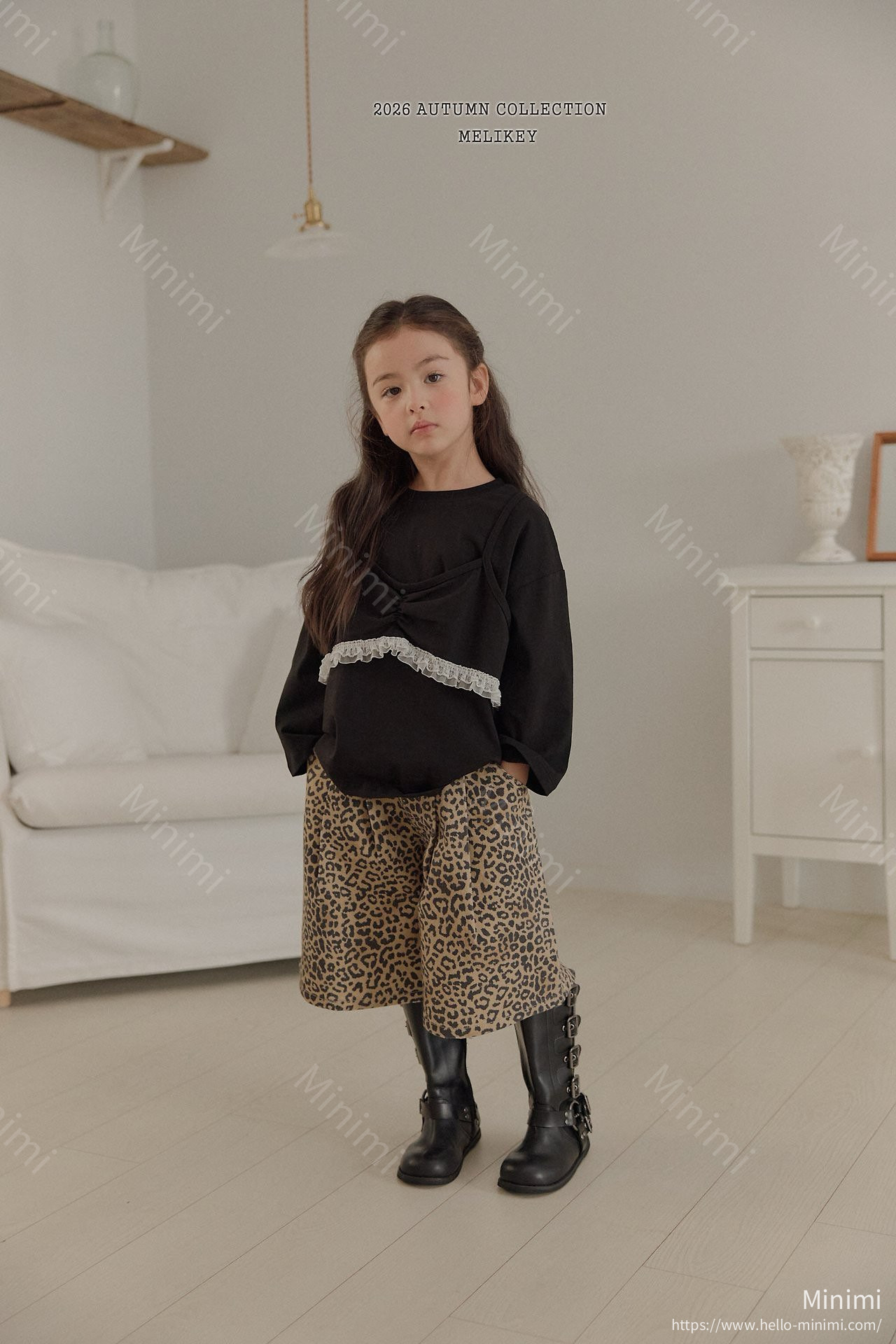 Melikey Leopard Heart Bermuda Shorts 細節圖 24