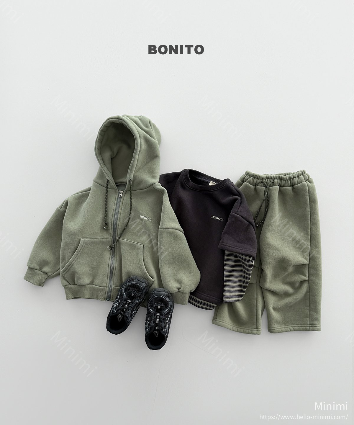 BONITO Double Fleece Hood Zip-up 細節圖 6