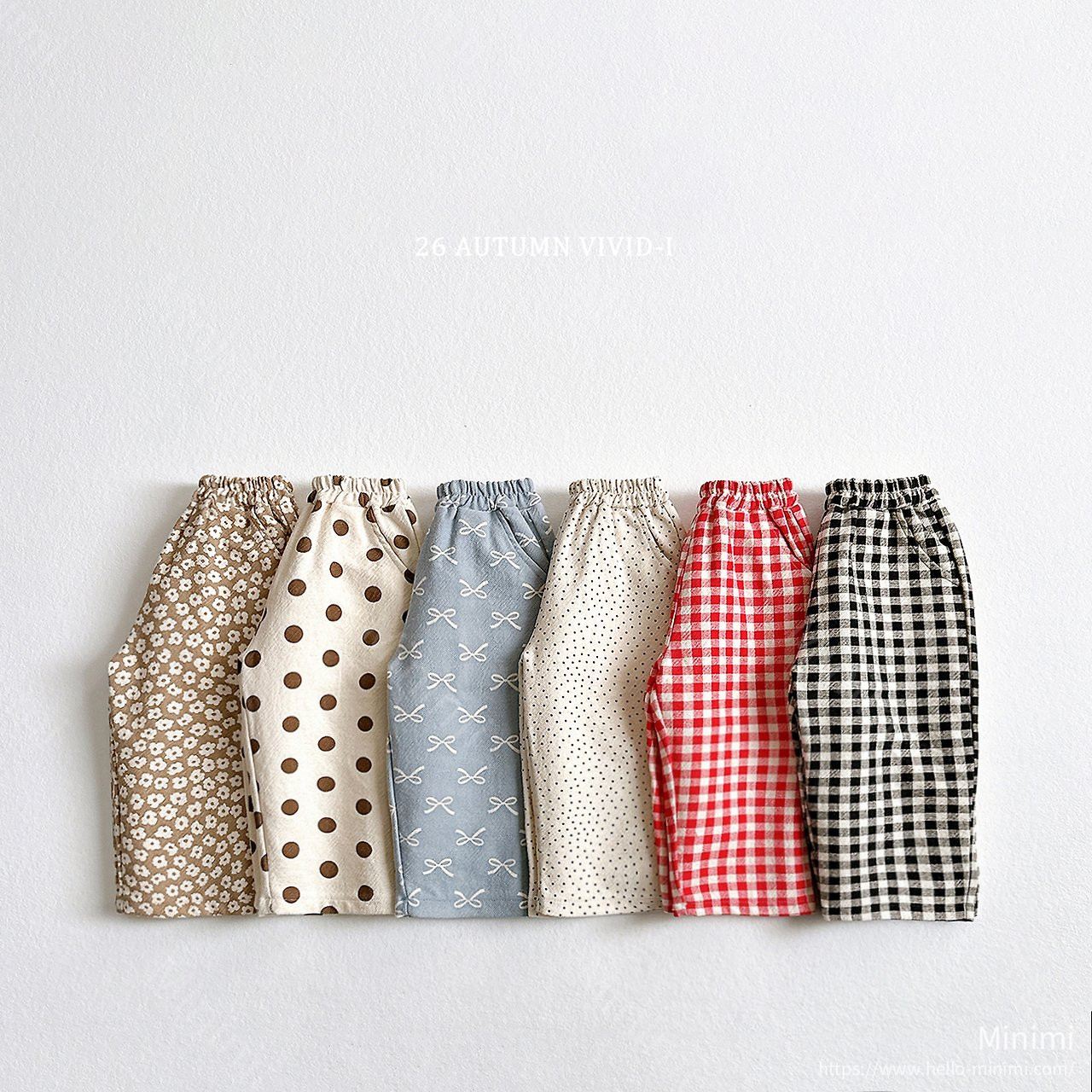 VIVID-I Twill Pattern Pants - 韓國童裝代購主圖