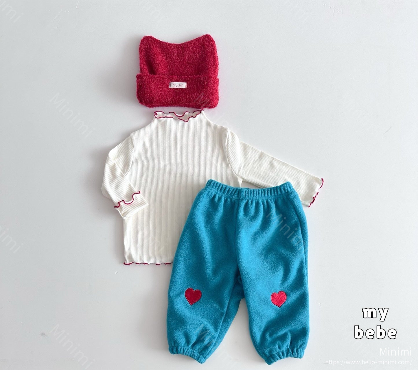 my_bébé Heart Fleece Pants 細節圖 7