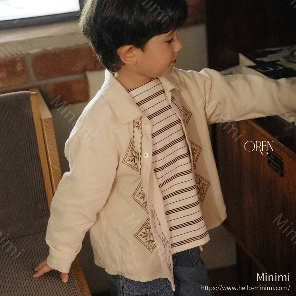 Oren Edwin Embroidered Shirt 韓國童裝現貨