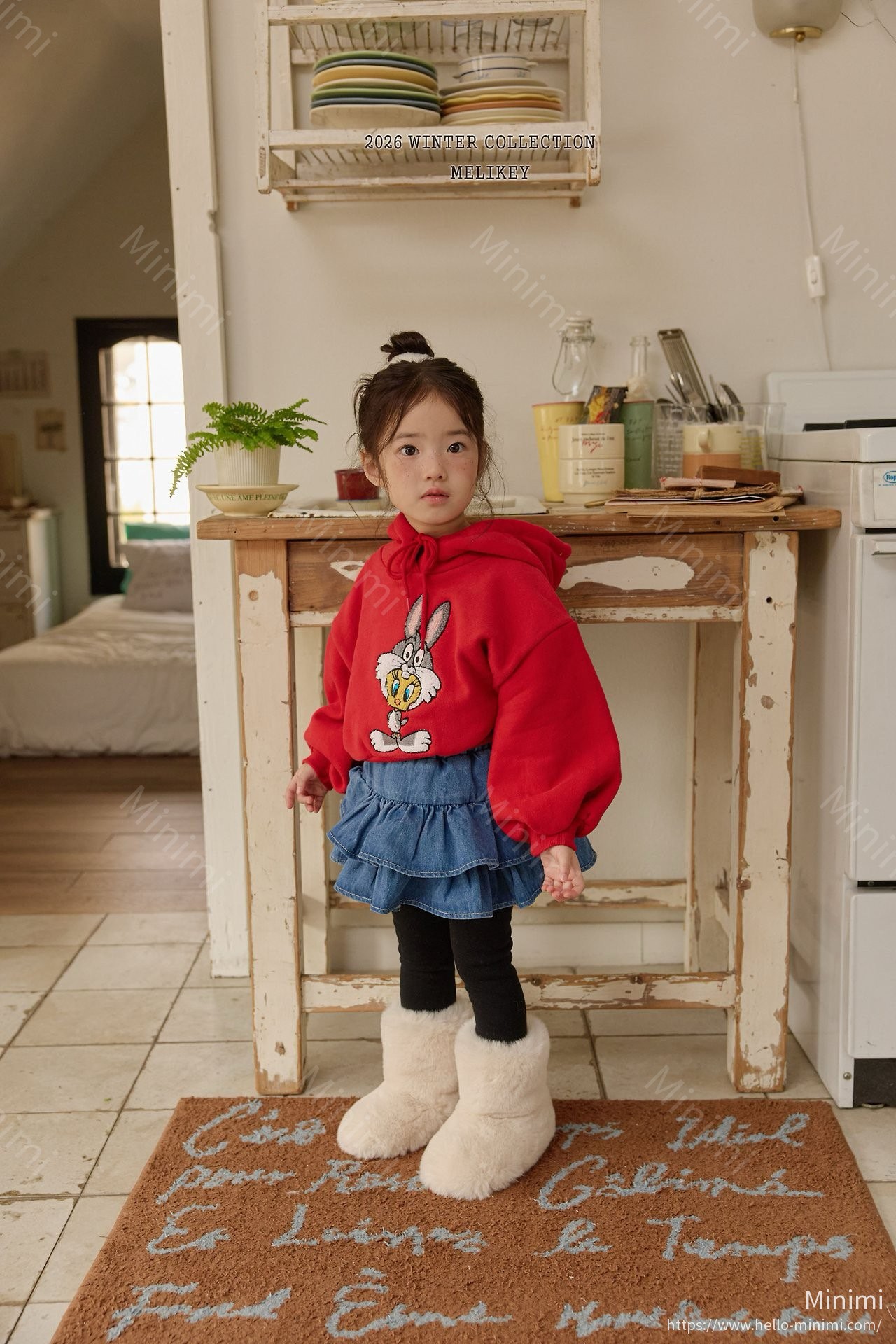 Melikey Denim Tiered Skirt 細節圖 13