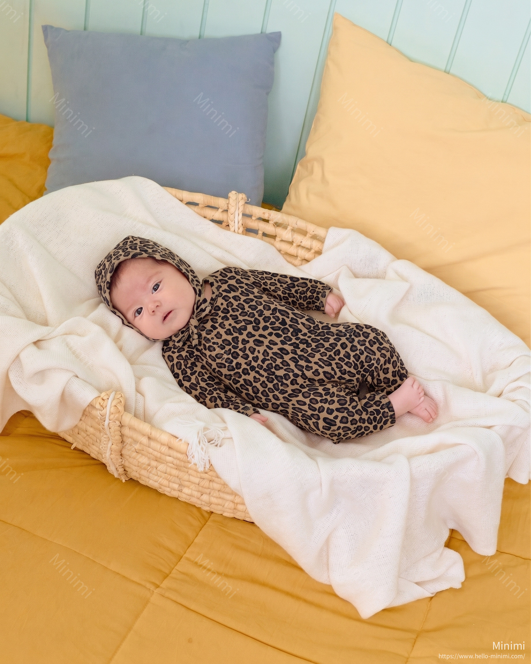 oott bebe Little Leopard Full Bodysuit + Bonnet Set 細節圖 18