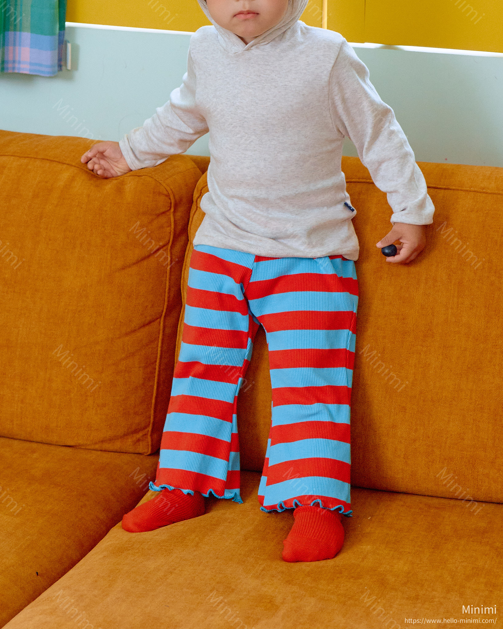 oott bebe Kitsch Pop Ribbed Bootcut Pants 細節圖 23