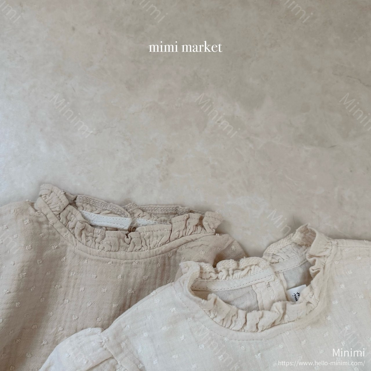 mimi-market Neck Frill Blouse 細節圖 12