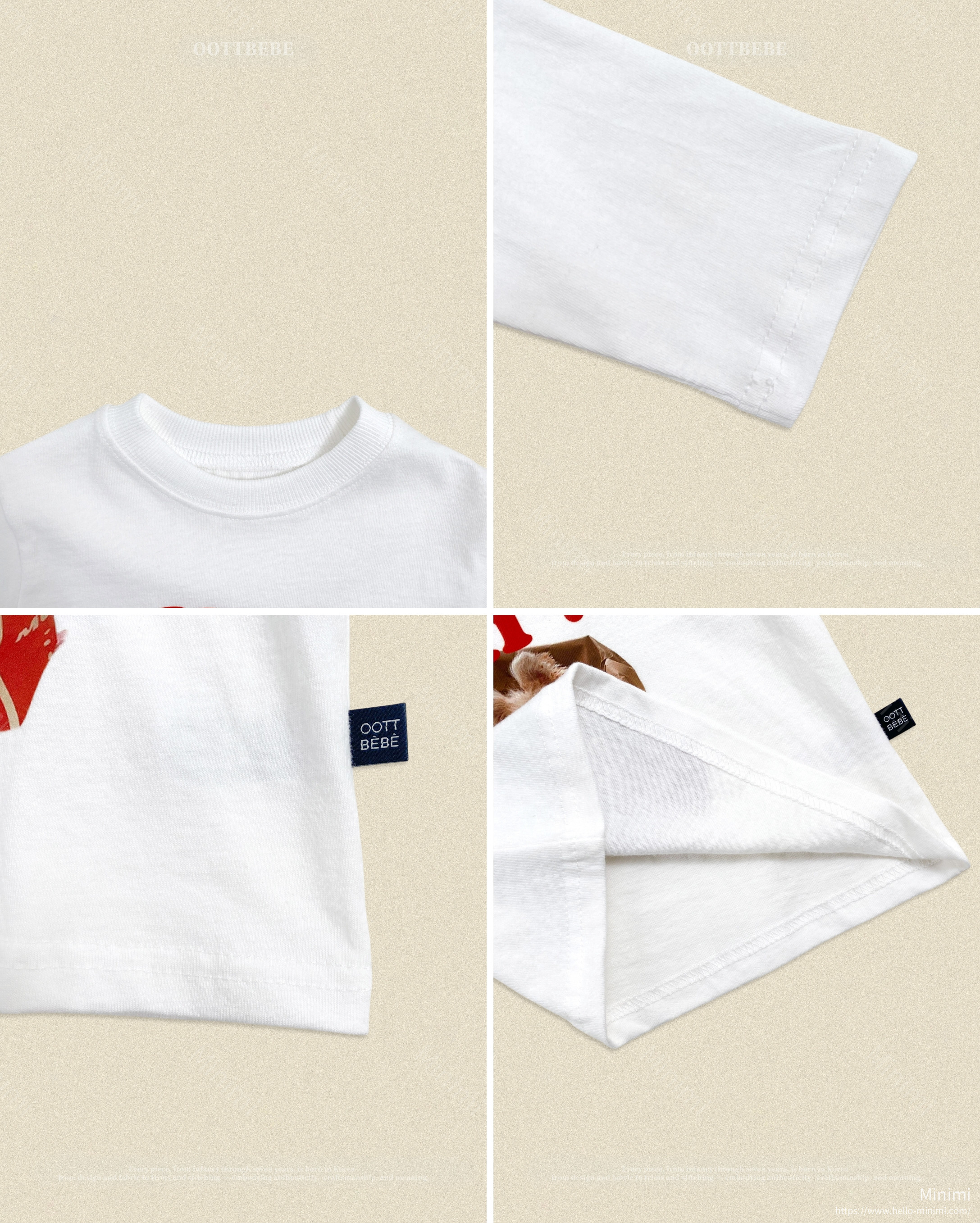 oott bebe Puppy Series T-shirt (Kids) 細節圖 8