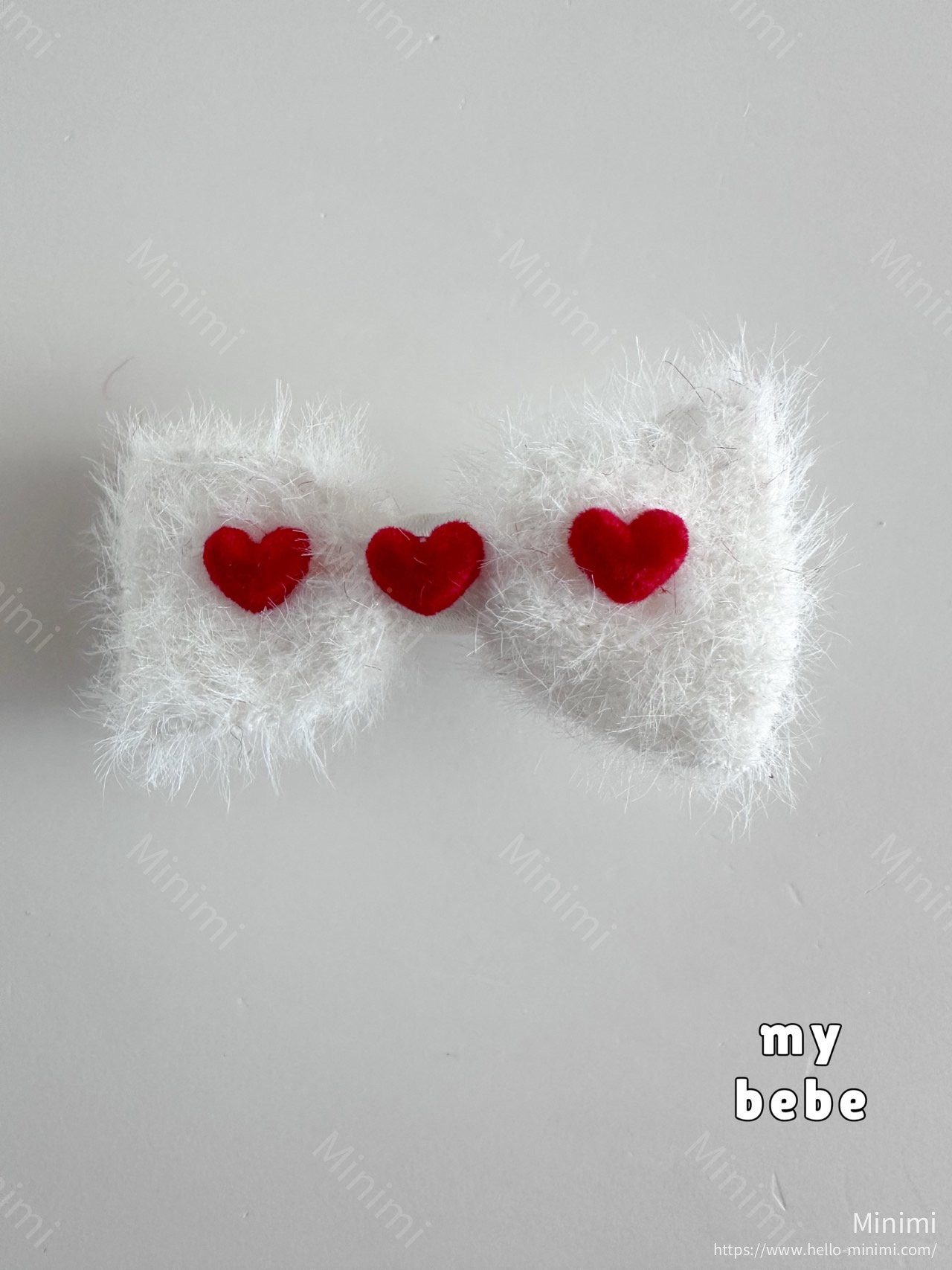 my_bébé Angora Ribbon Hairpin Set 細節圖 4