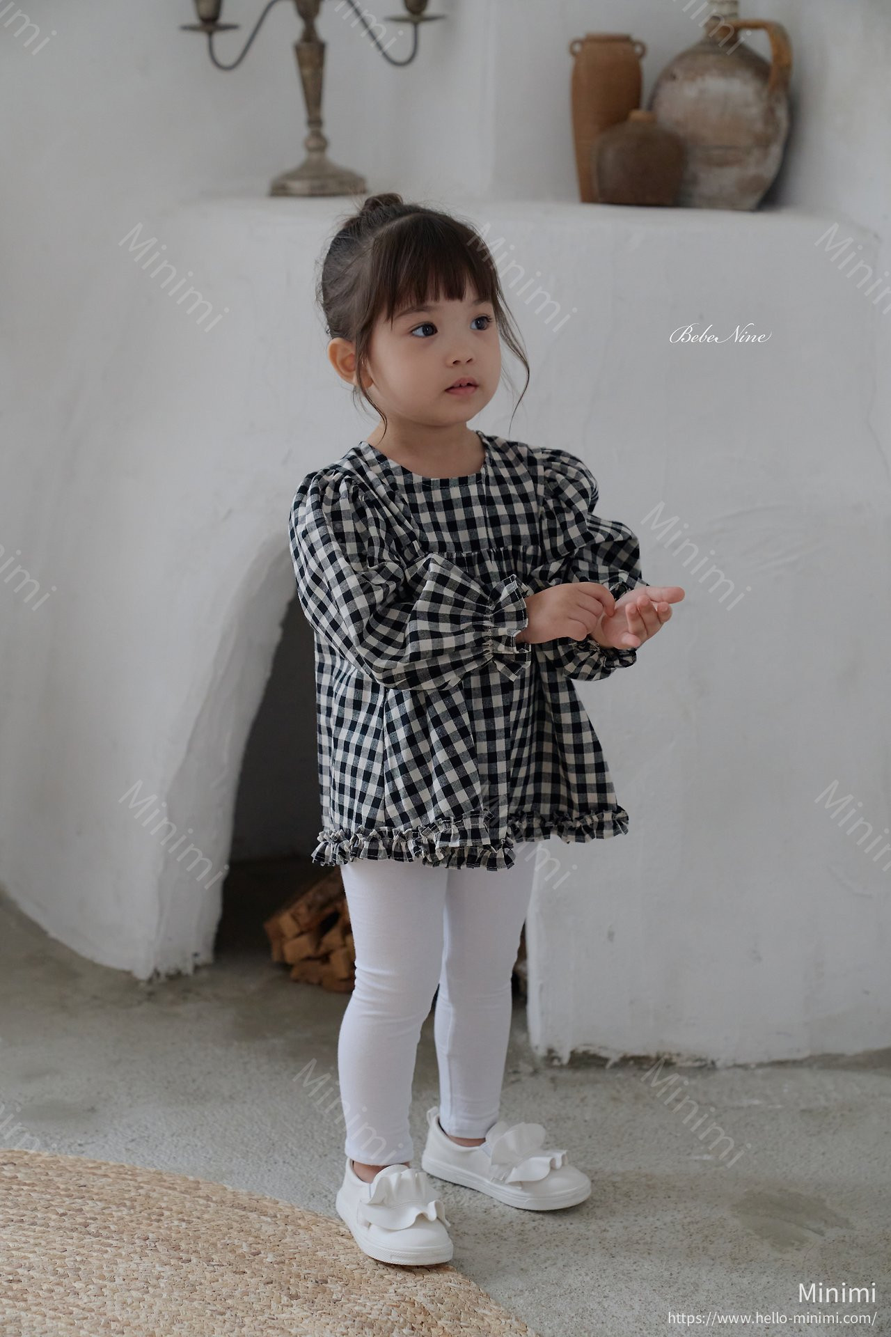 bebe nine Lucy Check Blouse 細節圖 9