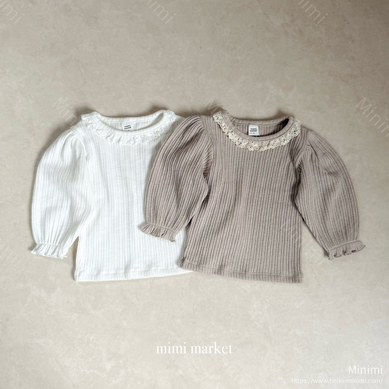 mimi-market Puff Torsion Collar - 韓國童裝代購主圖