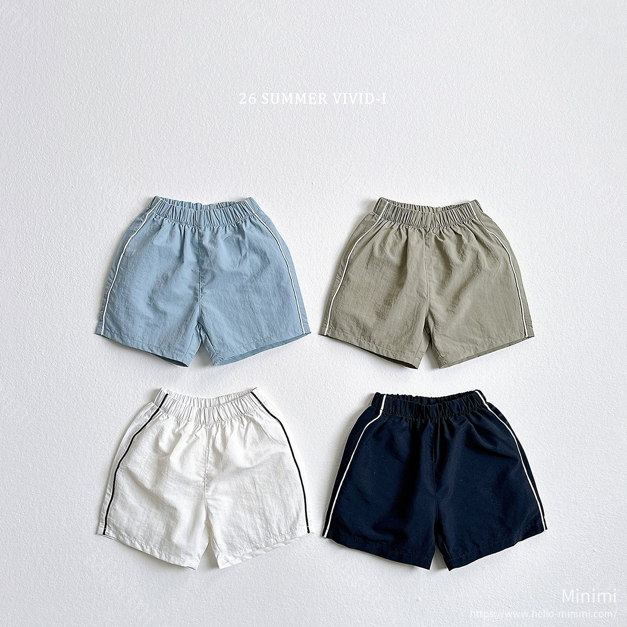 VIVID-I Piping Rustling Shorts - 韓國童裝代購主圖