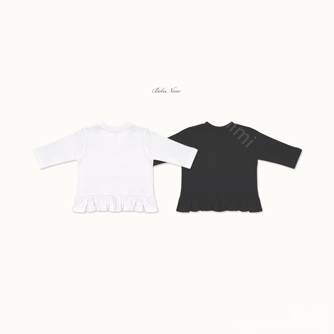 bebe nine Basic Ruffle Tee 細節圖 15