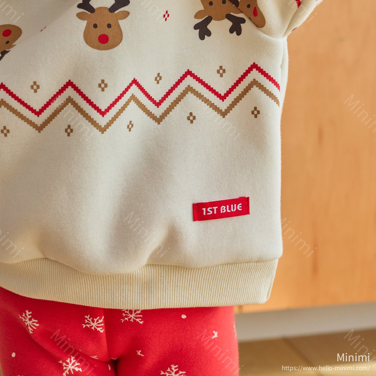 1st BLUE Christmas Rudolph Cookie Sweatshirt 細節圖 6