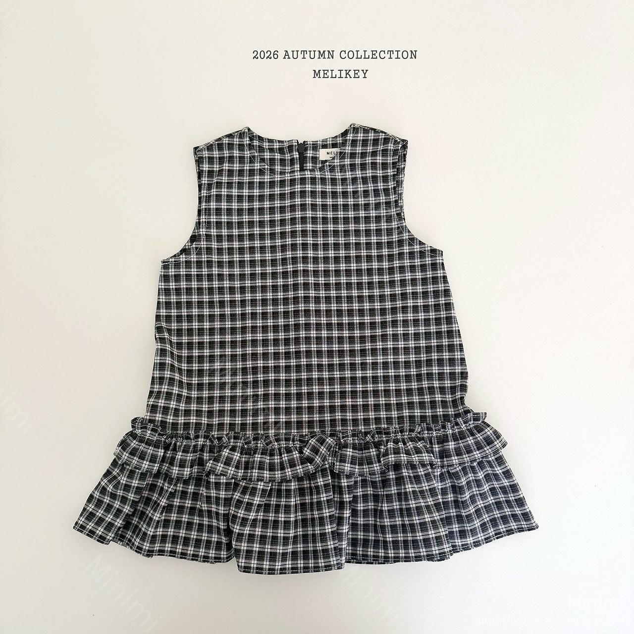 Melikey Check Frill Dress 細節圖 5