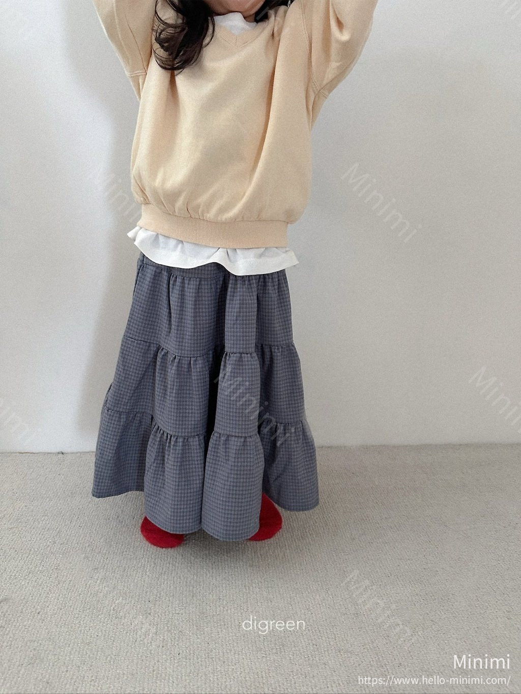 digreen Check Ruffle Skirt 細節圖 25