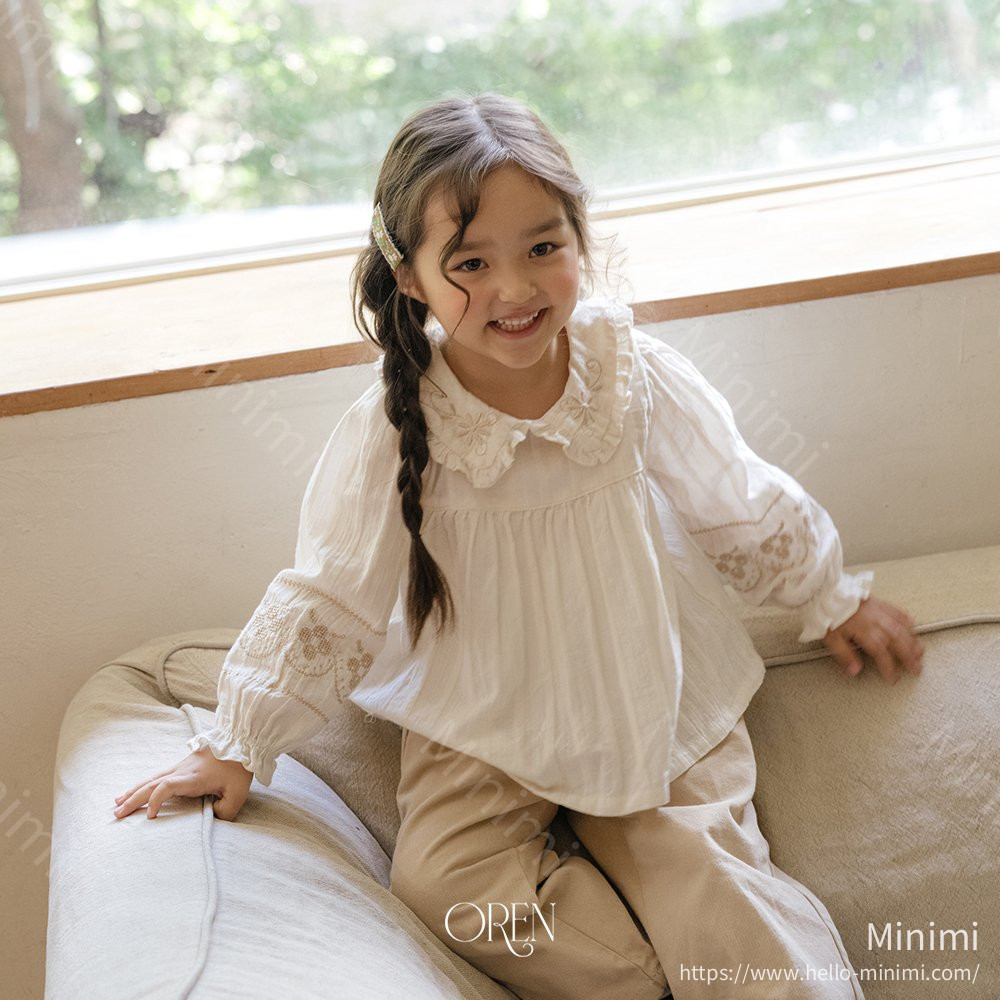 Oren Honey Beige Blouse 韓國童裝現貨