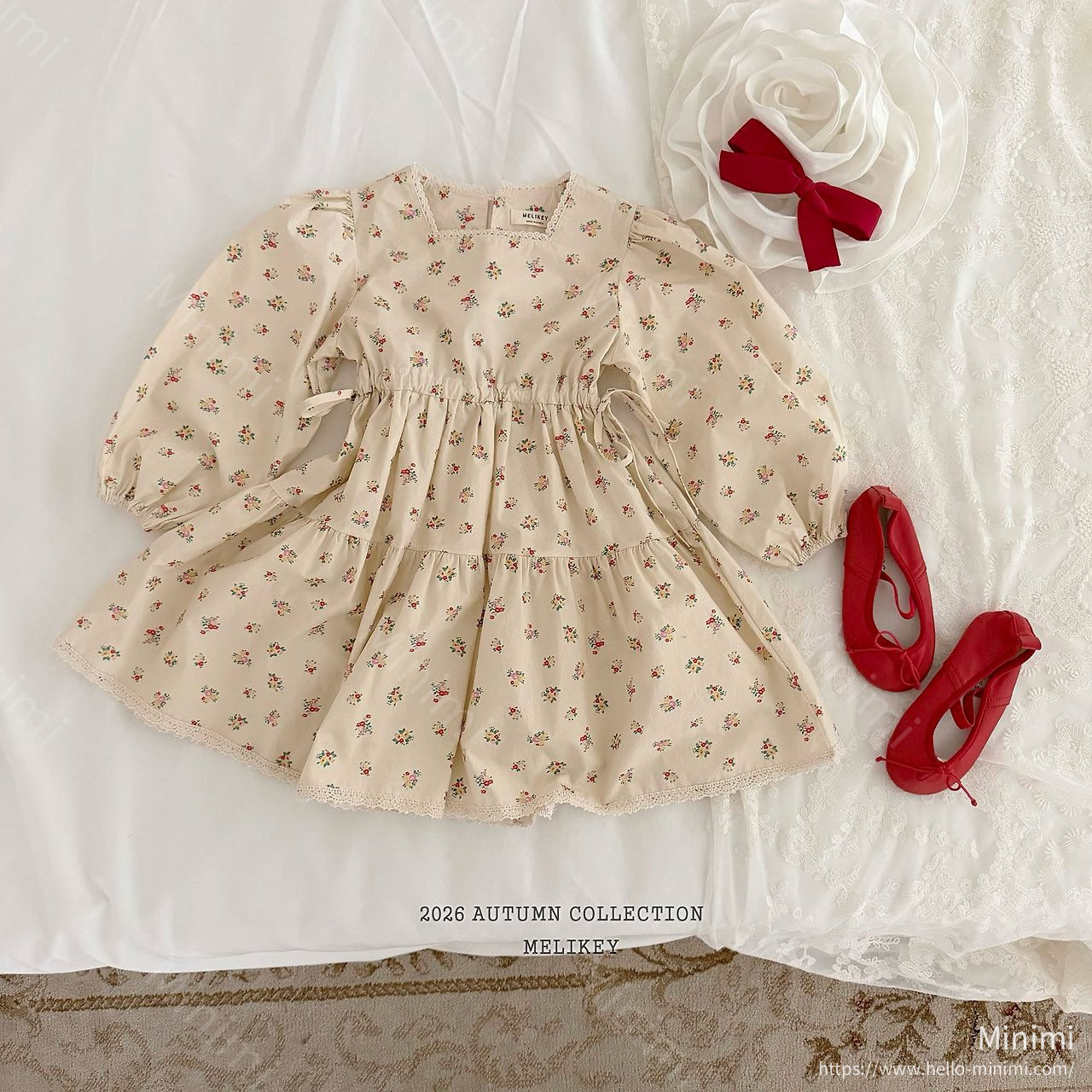 Melikey Vintage Flower Dress 細節圖 7