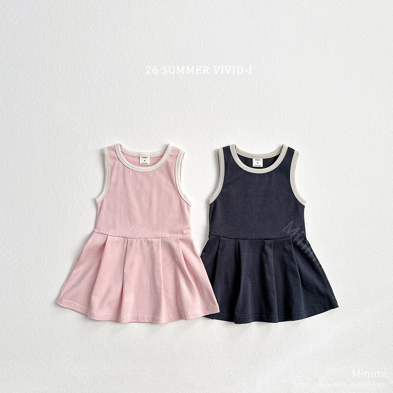 VIVID-I Tennis Sleeveless Dress - 韓國童裝代購主圖