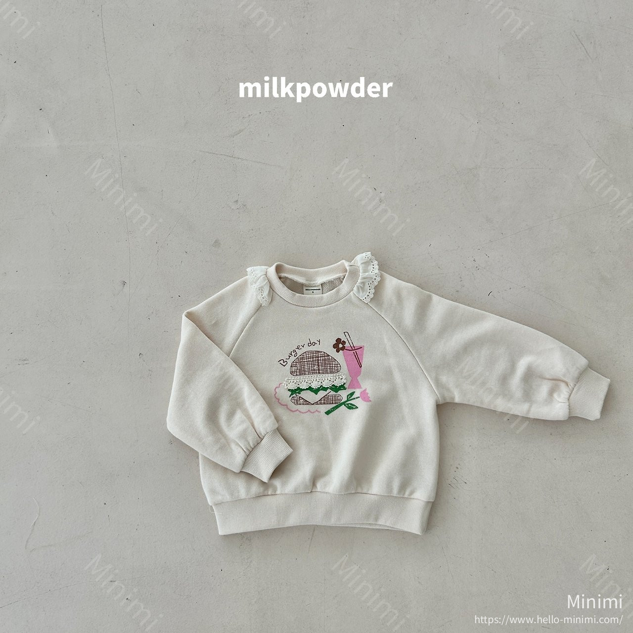 milkpowder Burger Sweatshirt 細節圖 6