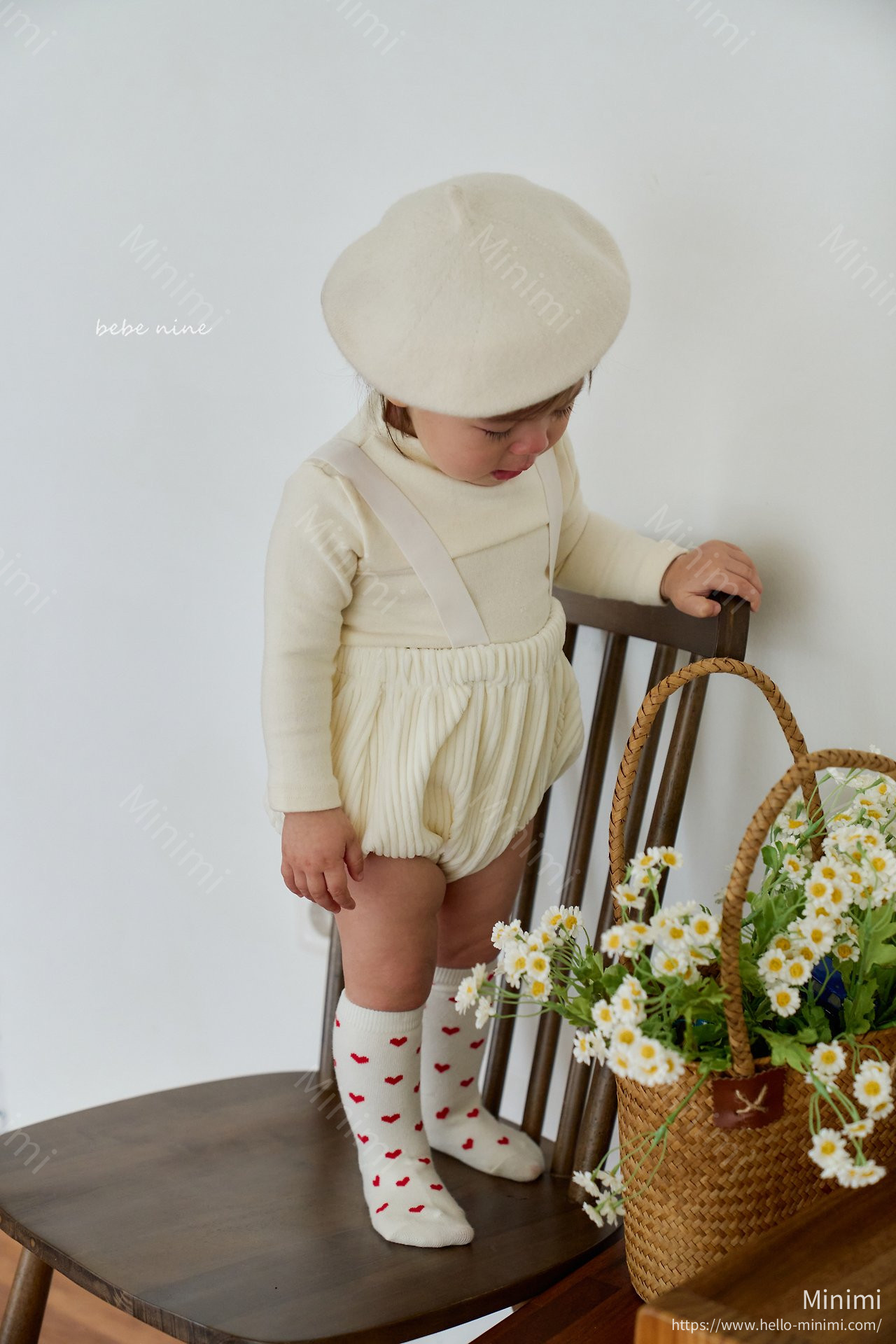 bebe nine Nine Heart Knee Socks Set 細節圖 9