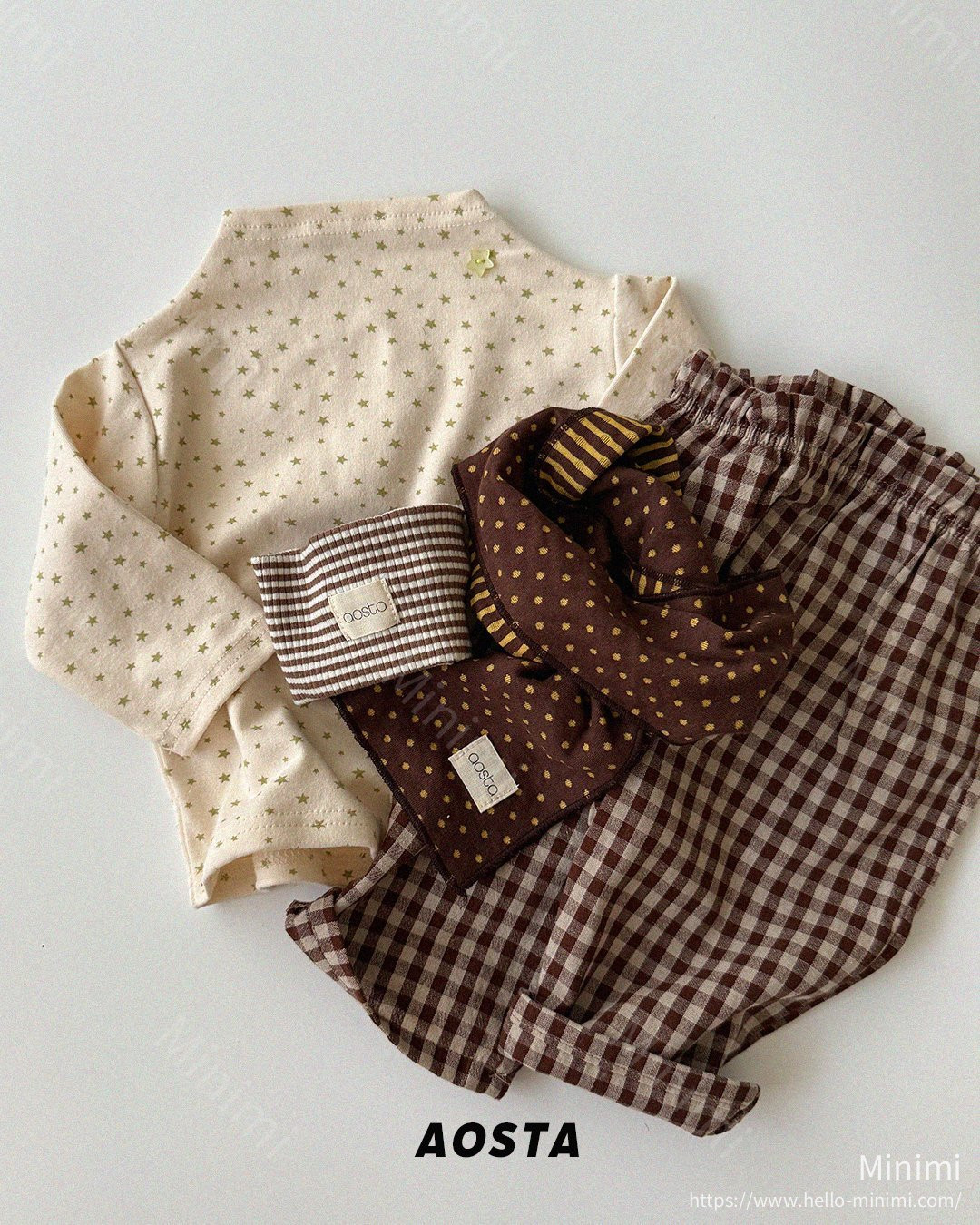 Aosta atelier Caramel Check Pants 細節圖 15