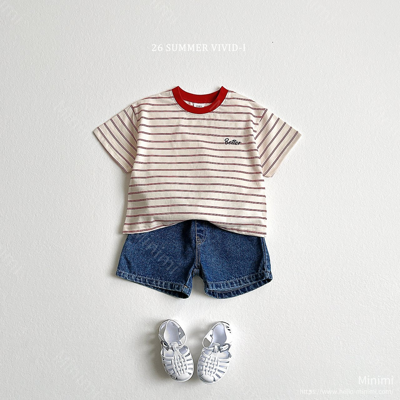 VIVID-I Better Embroidery Striped T-Shirt 細節圖 5