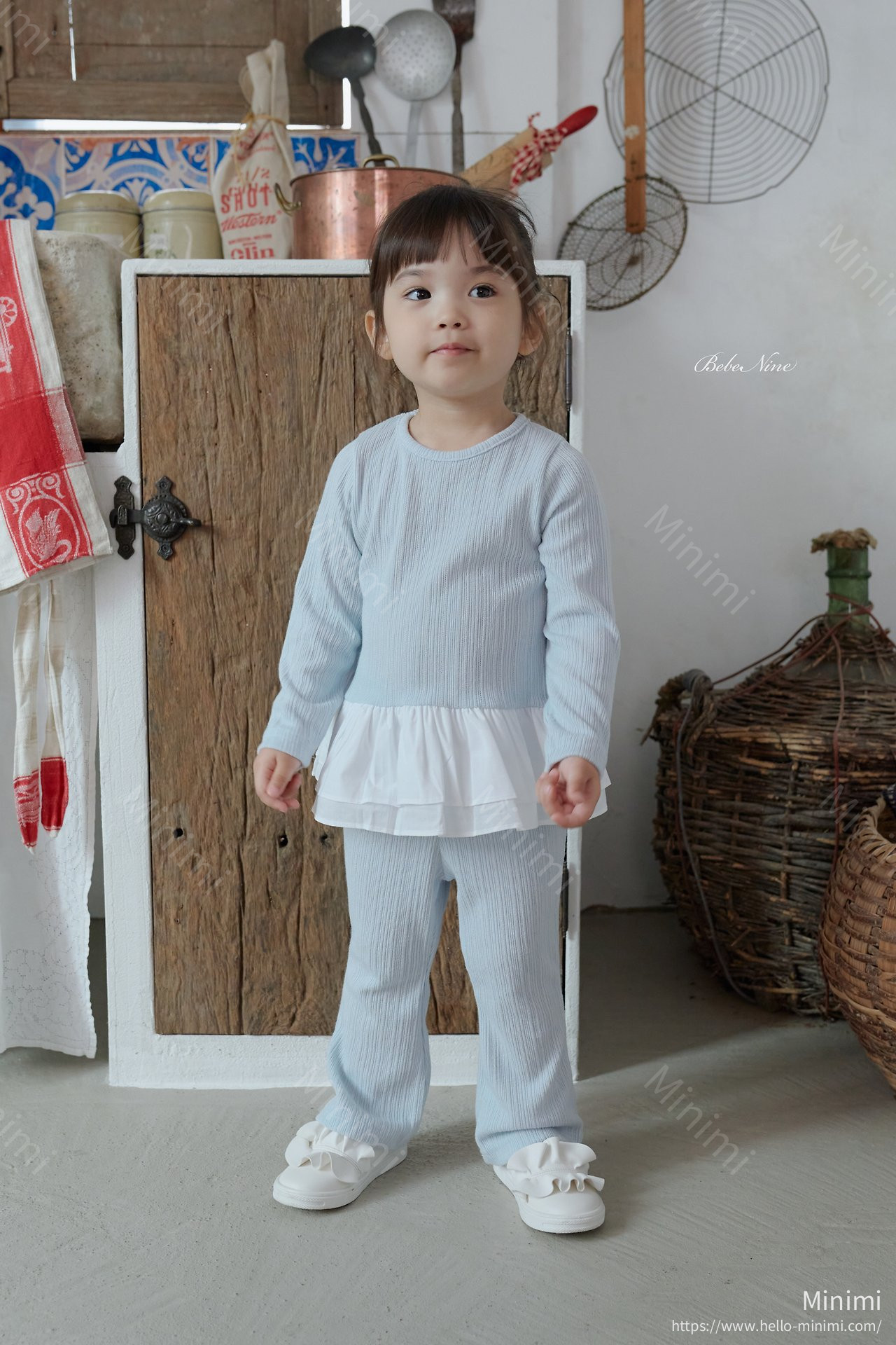 bebe nine Bell Flower Set - 韓國童裝代購主圖