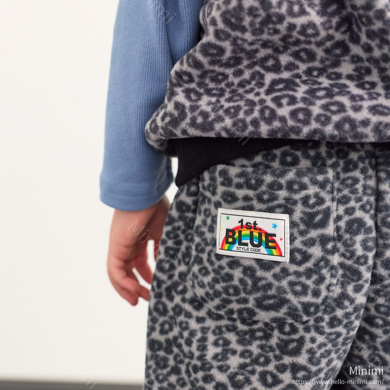 1st BLUE Leopard Fleece Pants 細節圖 8