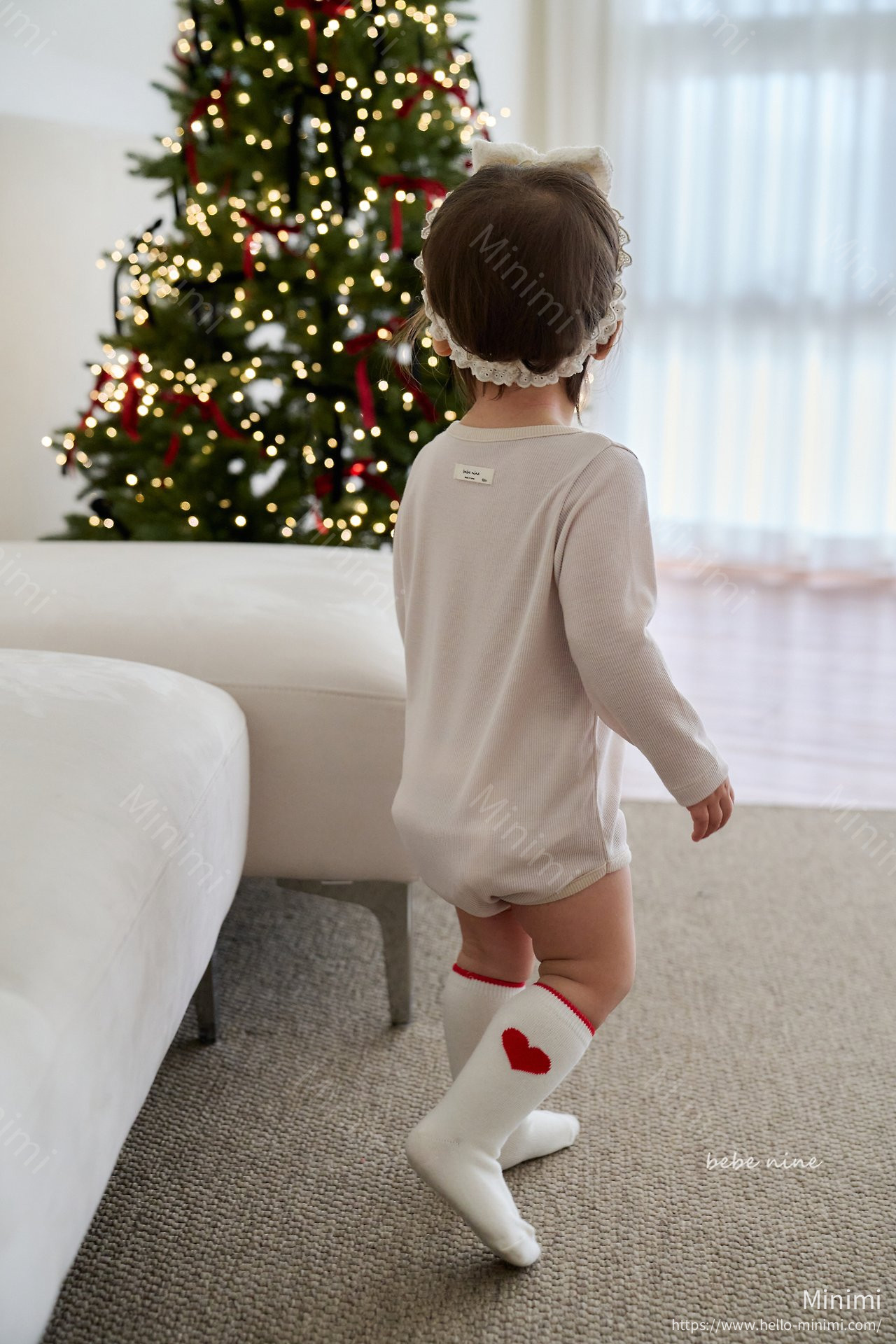 bebe nine Nine Heart Knee Socks Set 細節圖 11