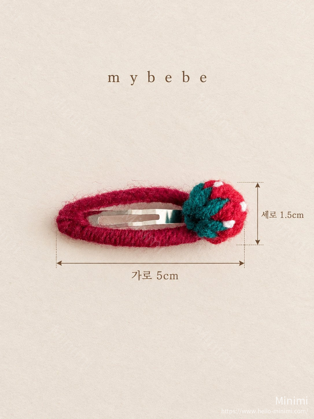 my_bébé Mini Strawberry Hairpin Set 細節圖 8
