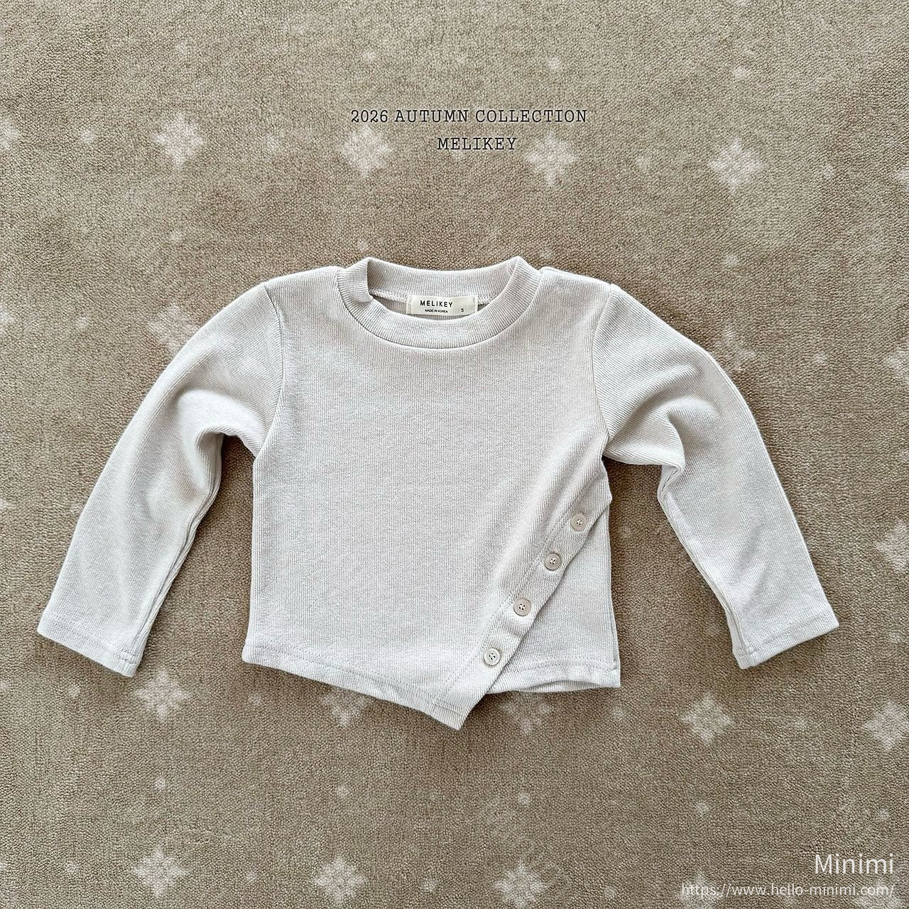 Melikey Diagonal Button T-shirt 細節圖 1