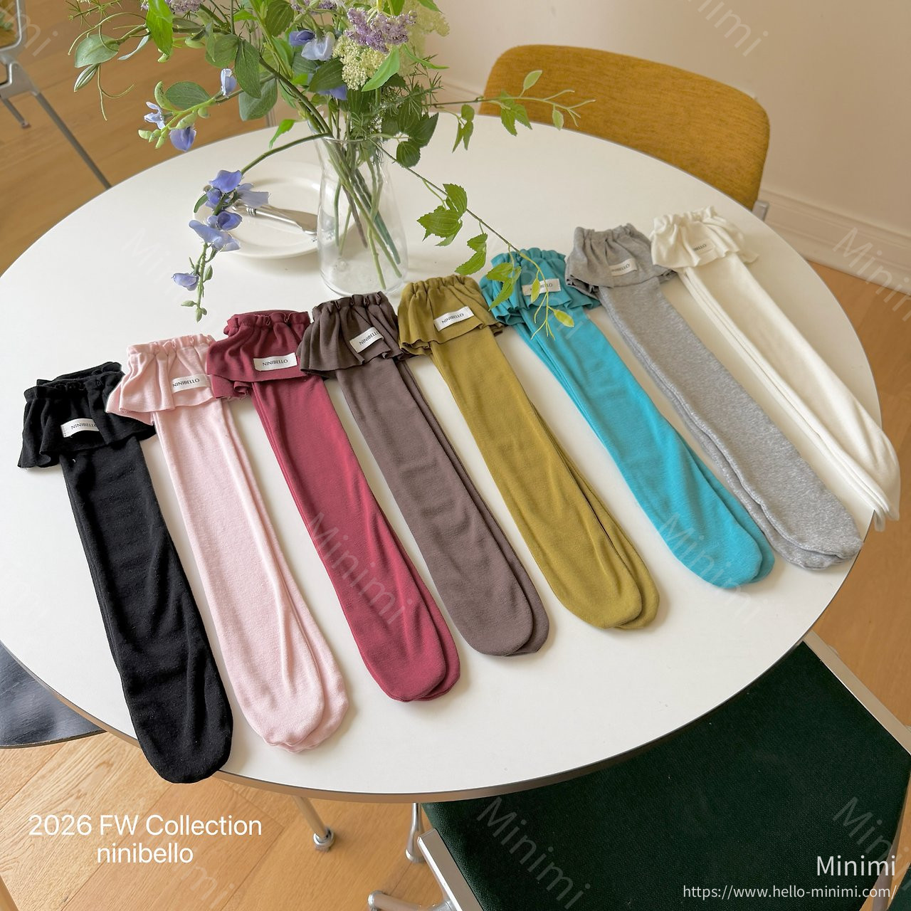 ninibello Pinter Frill Knee Socks 細節圖 1