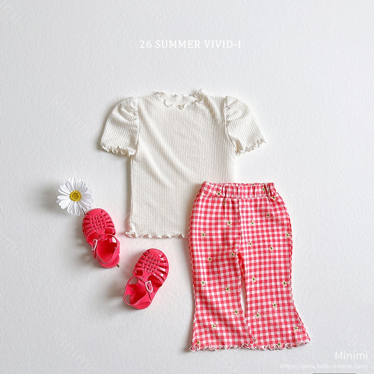 VIVID-I Pattern Flared Cropped Pants 細節圖 2