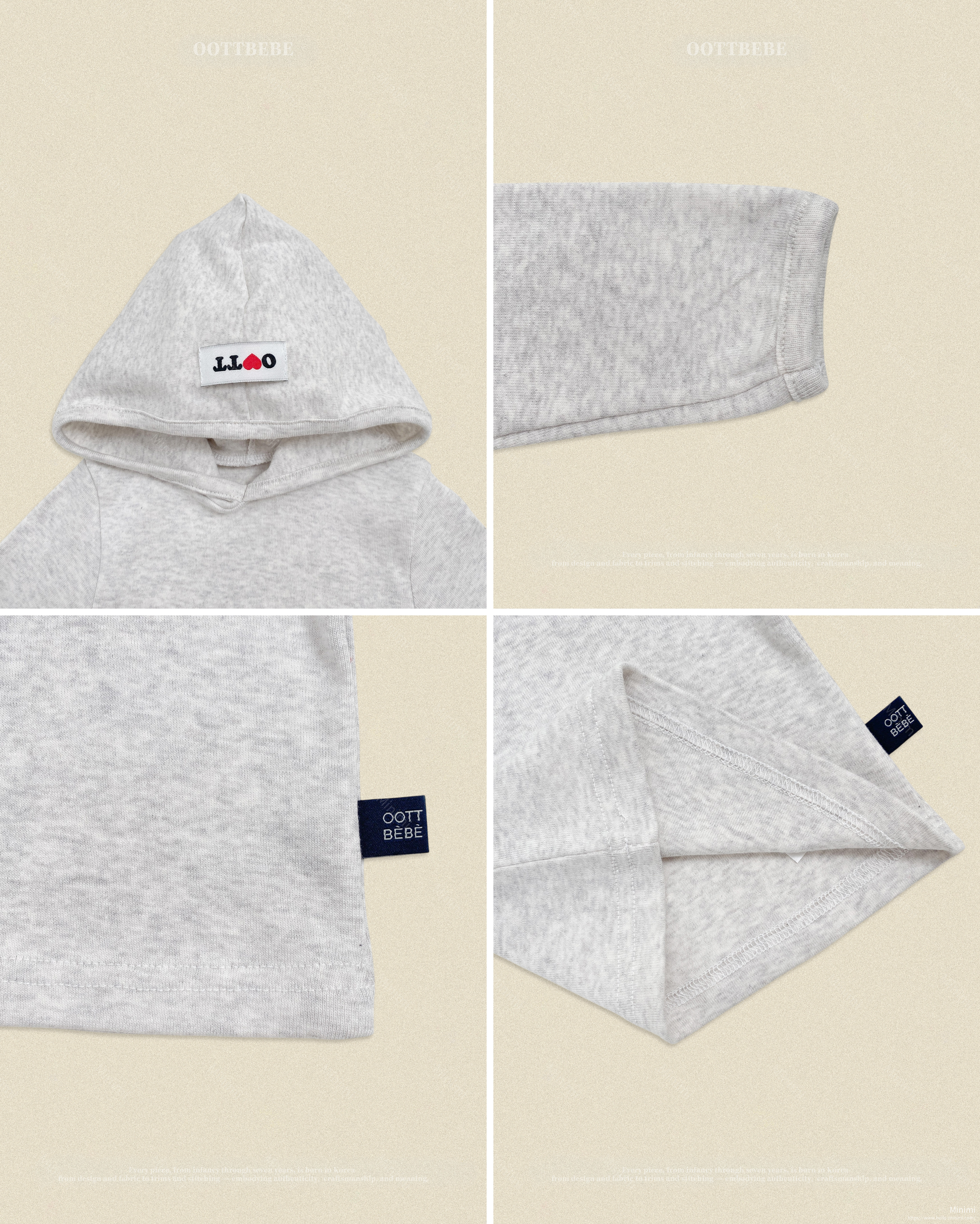 oott bebe Retro Hooded Tight T-shirt 細節圖 10