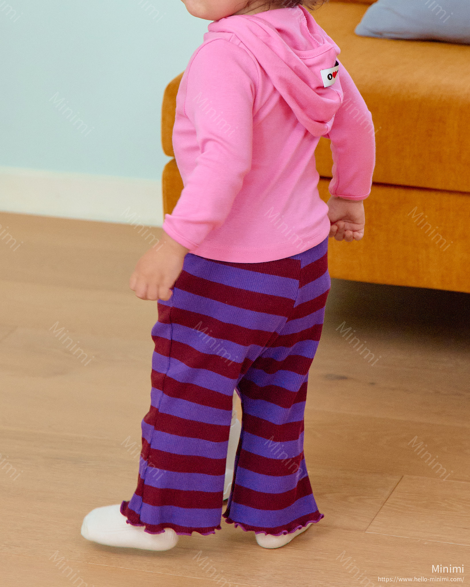 oott bebe Kitsch Pop Ribbed Bootcut Pants 細節圖 27
