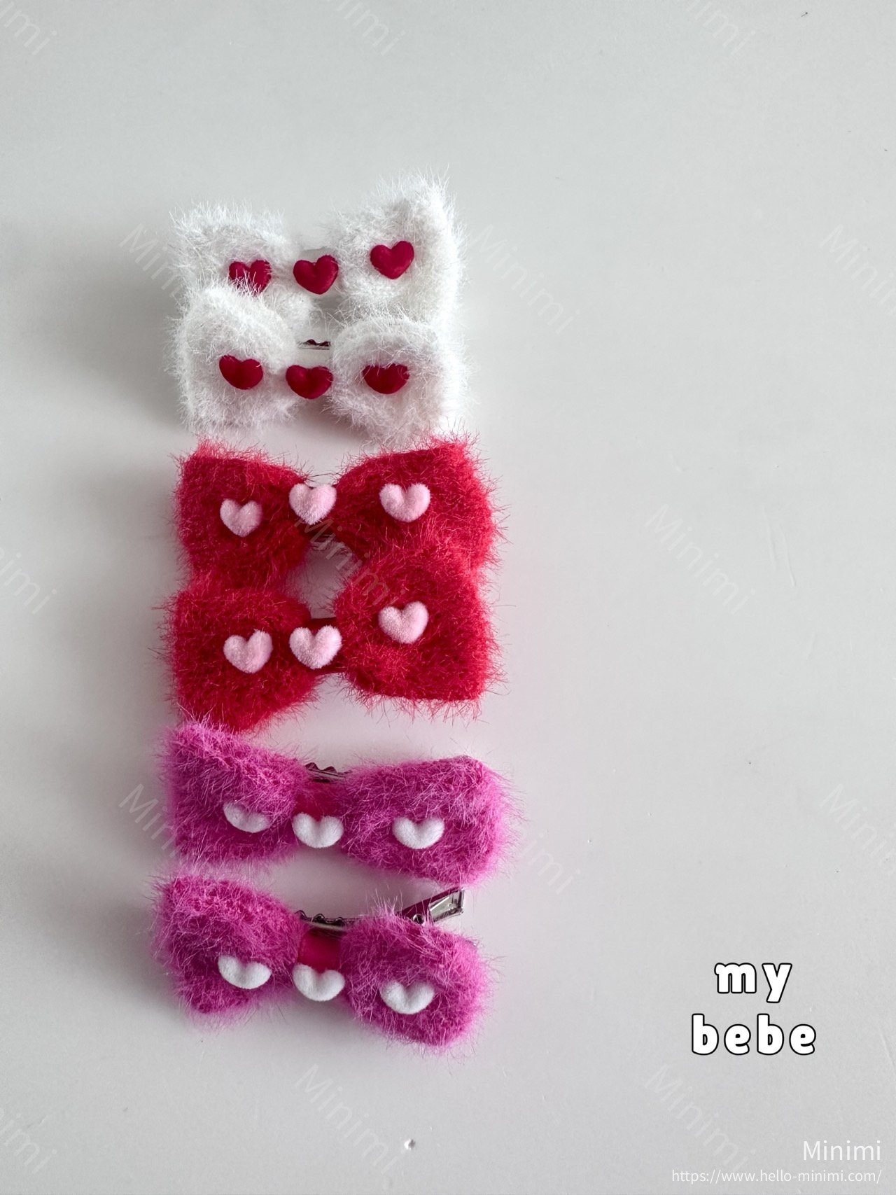 my_bébé Angora Ribbon Hairpin Set 細節圖 11