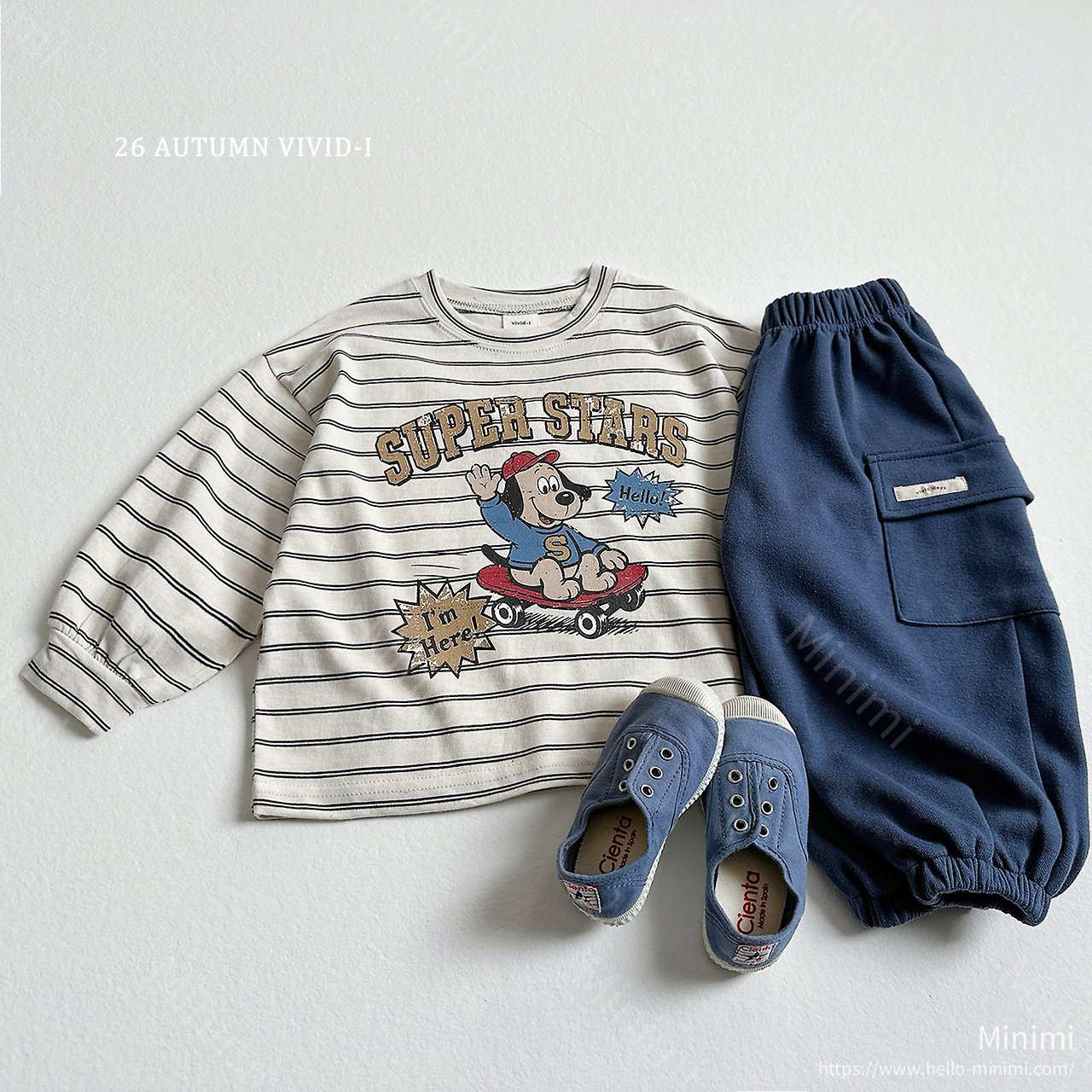 VIVID-I Stripe Cartoon Single T-shirt 細節圖 6