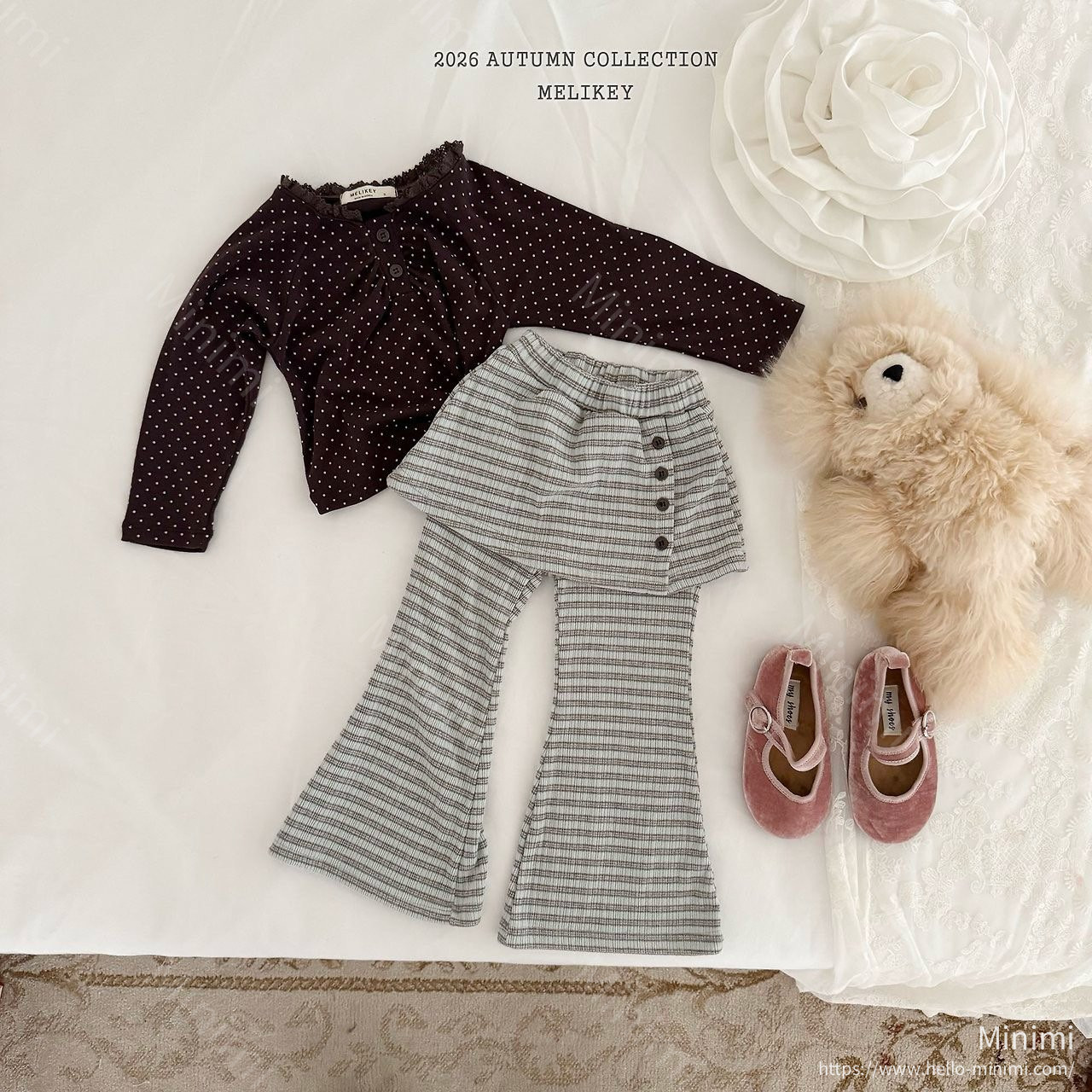 Melikey Button Wrap Bootcut Pants 細節圖 7