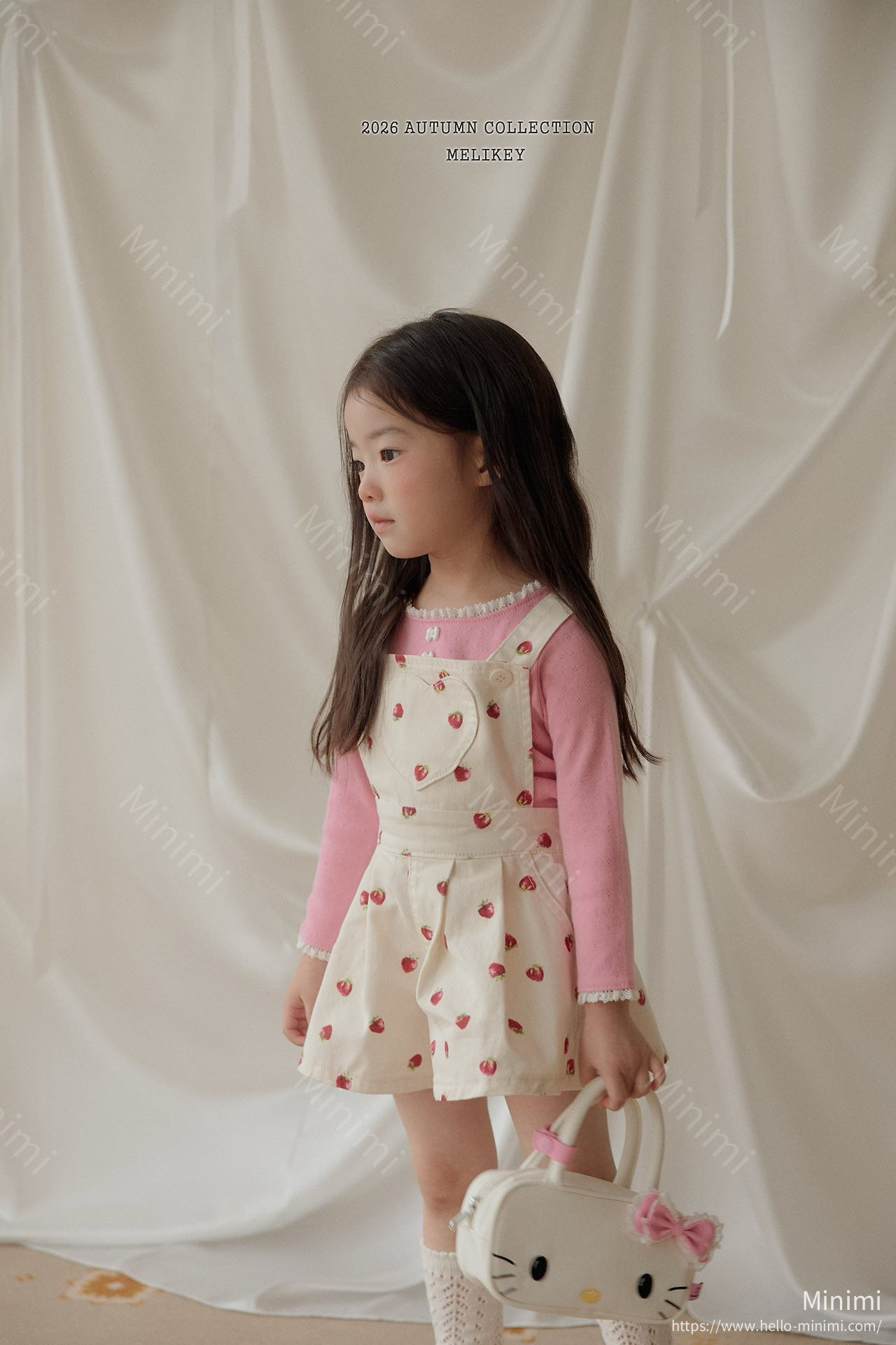 Melikey Strawberry Heart Overalls 細節圖 17